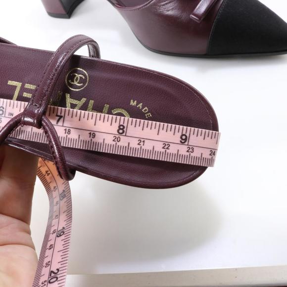 Slings 18A Burgundy Bow Satin Toecap Sling Back Classic Heels C299 - Picture 12 of 12